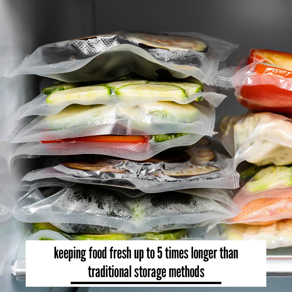 Venuscello Clear Vacuum Sealer Bags, 70mu, Food Saver Storage Pouches for Industrial & Commercial Use only