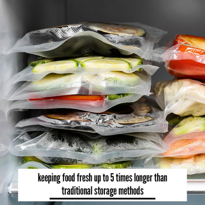 Venuscello Clear Vacuum Sealer Bags, 70mu, Food Saver Storage Pouches for Industrial & Commercial Use only