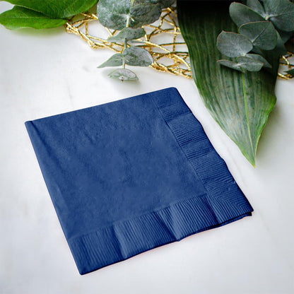 Venuscello Blue Serviettes/Napkins 40cm x 40cm Paper 3ply