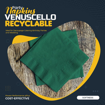 Venuscello® Biodegradable Disposable Paper White Plates – Party and Wedding Plates for Hot and Cold Foods Microwave