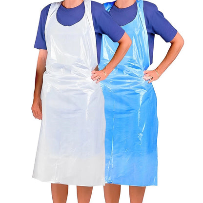 Disposable Plastic Apron PPE Waterproof Apron for Men Women 117cm x 69cm