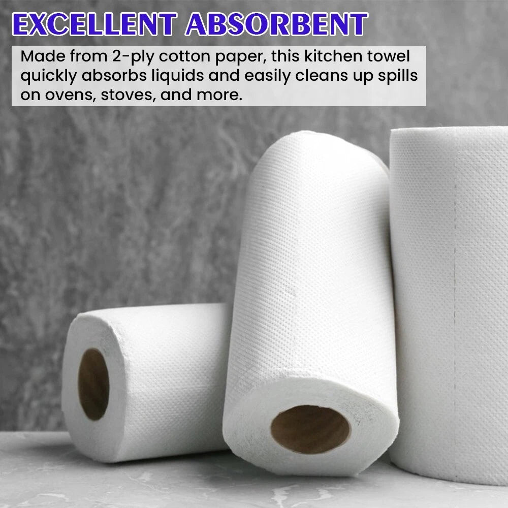 6 x Panda Glory Super Mega Absorbent Kitchen Roll 2Ply for Home Restaurants