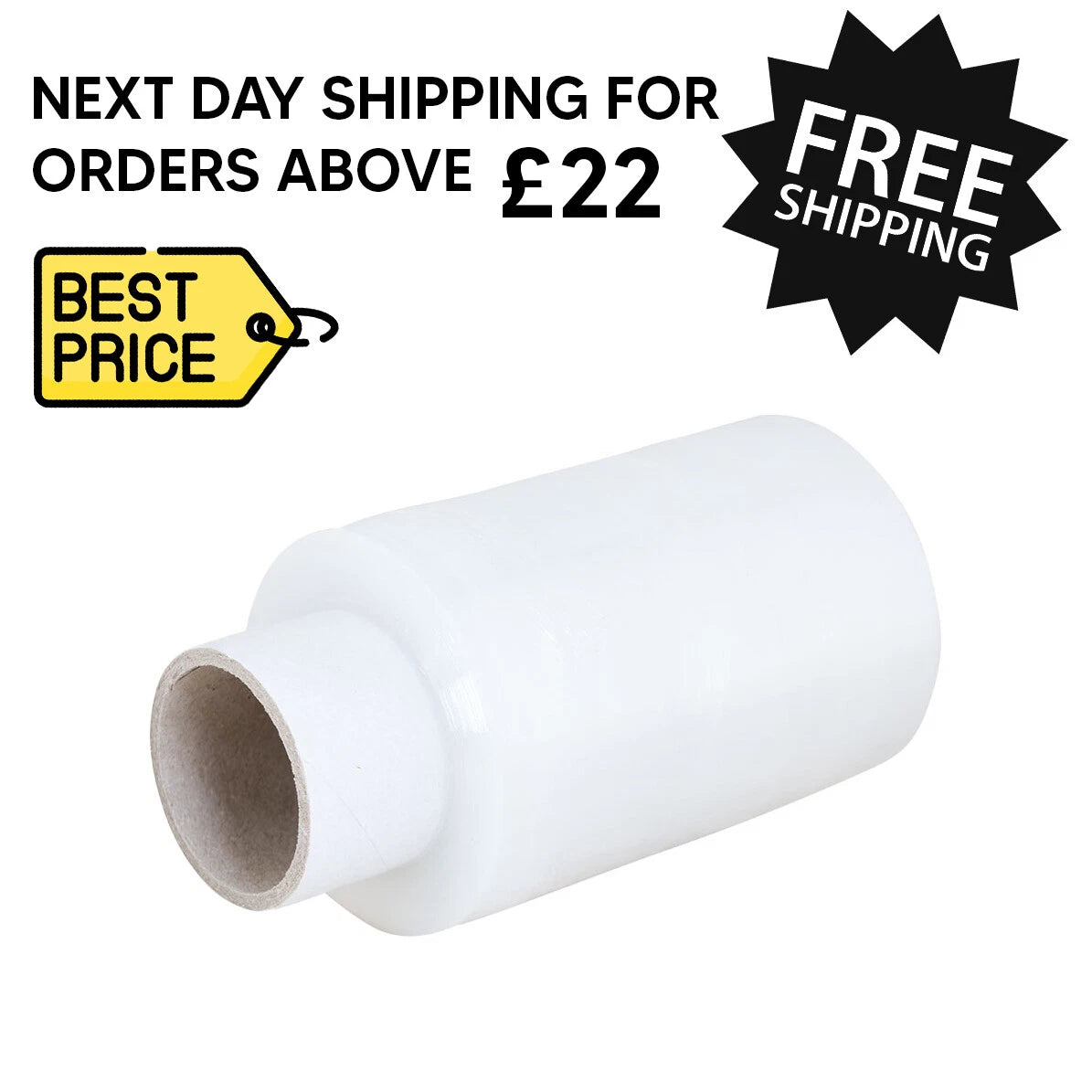 Pallet Wrap Stretch Film 400mm - 500m Shrink Wrap for Industrial Uses Packaging