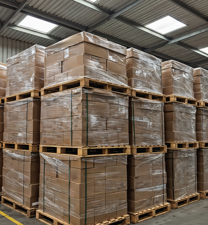 Pallet Wrap Roll Extended 400mm x 200m 20mu Clear Stretch Shrink Cling Film Wrapping Roll for Moving House, Furniture & Industrial Uses