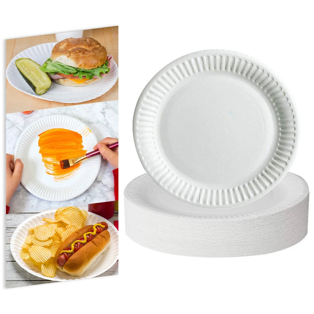 Disposable Party Tableware Set Banqueting Roll Paper Napkins Drinking Cups