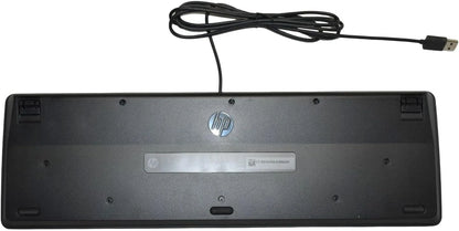 HP USB Wired Keyboard Black for Desktop Laptop Office Use