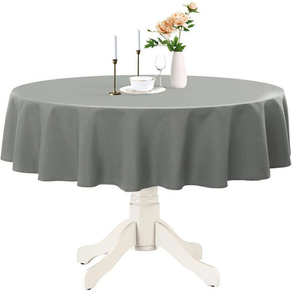 Plastic Table Cloth Reusable Waterproof Wipeable Table Protector Cover 84"