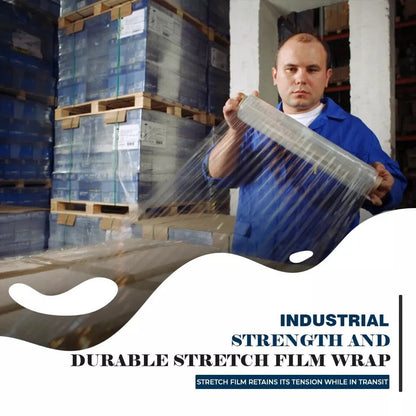 Pallet Stretch Shrink Wrap Clear Wrapping Film Non Extended 500mm x 250m