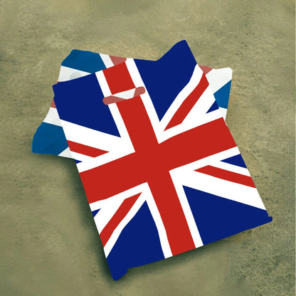 500 x Plastic Patch Handle Carrier Bags Union Jack Strong Takeaway Plastic Bags