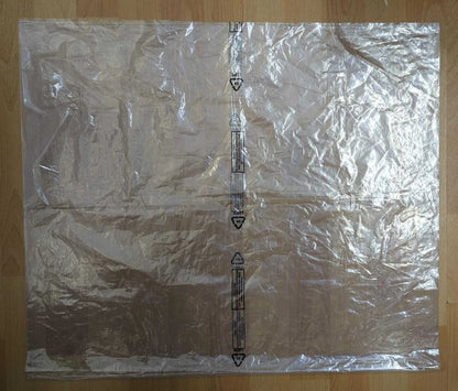 Clear Polythene Printed Bags LDPE Bags 26" x 45" 120 Gauge