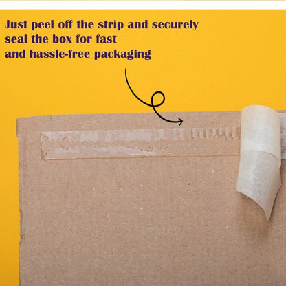 Corrugated Cardboard Boxes Self Adhesive Sticky Stripe Large Letter Box 5pcs