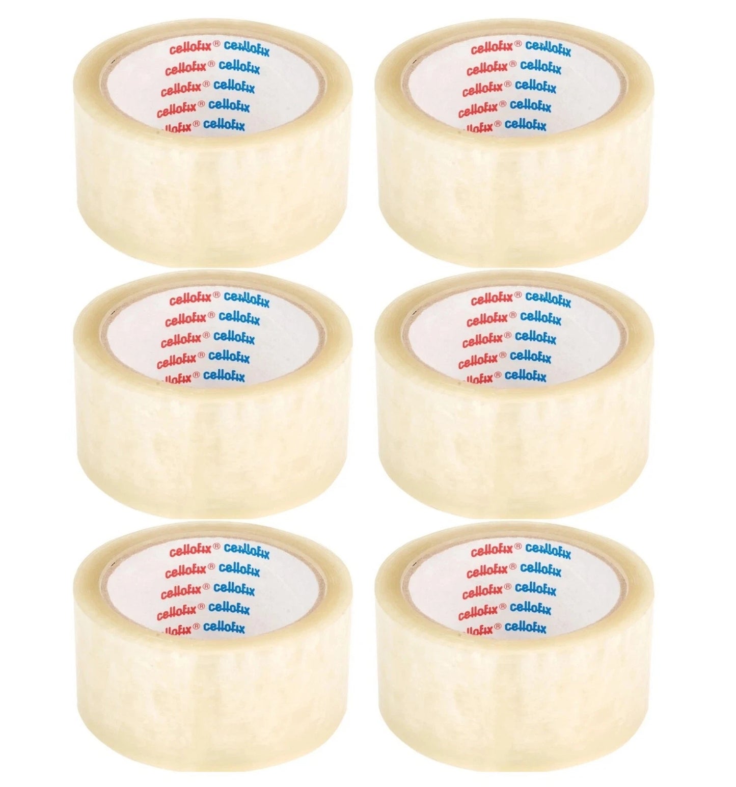 Cellofix Parcel Packaging Tape Low Noise Carton Sealing Packing 48mm x 66m