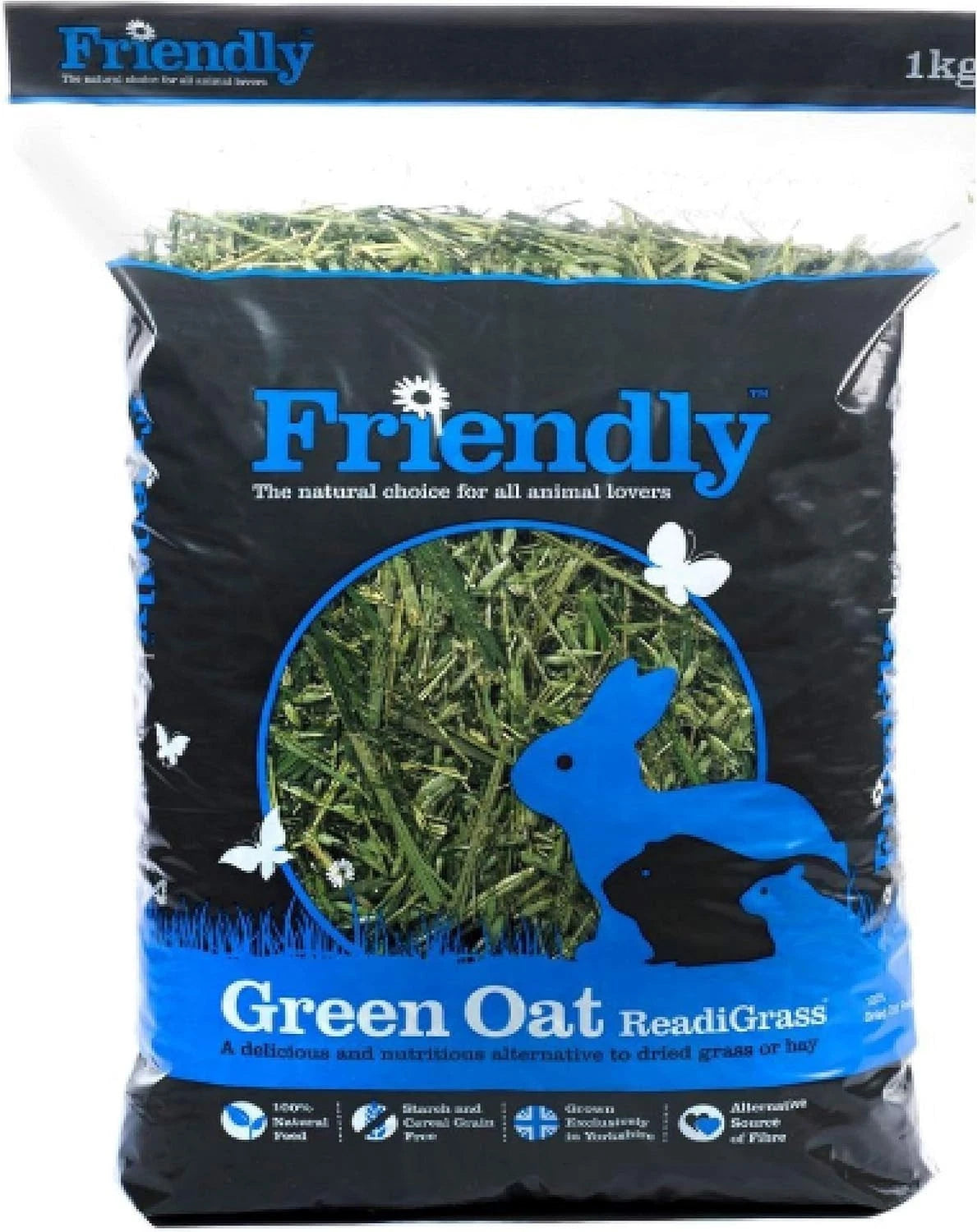 Green Oat Readigrass Grain Free Animal Pet Cereal Feed Grass 1kg
