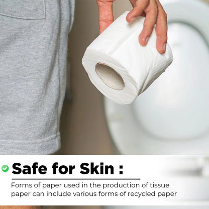 Toilet Paper Roll White Jumbo Industrial Toilet Tissue Roll 2Ply 95mm 120m-300m