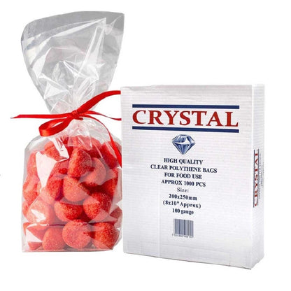 Crystal Clear Polythene Food Storage Freezing Bags 400Gauge - All Sizes