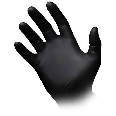 GLOVES NITRILE  BLACK